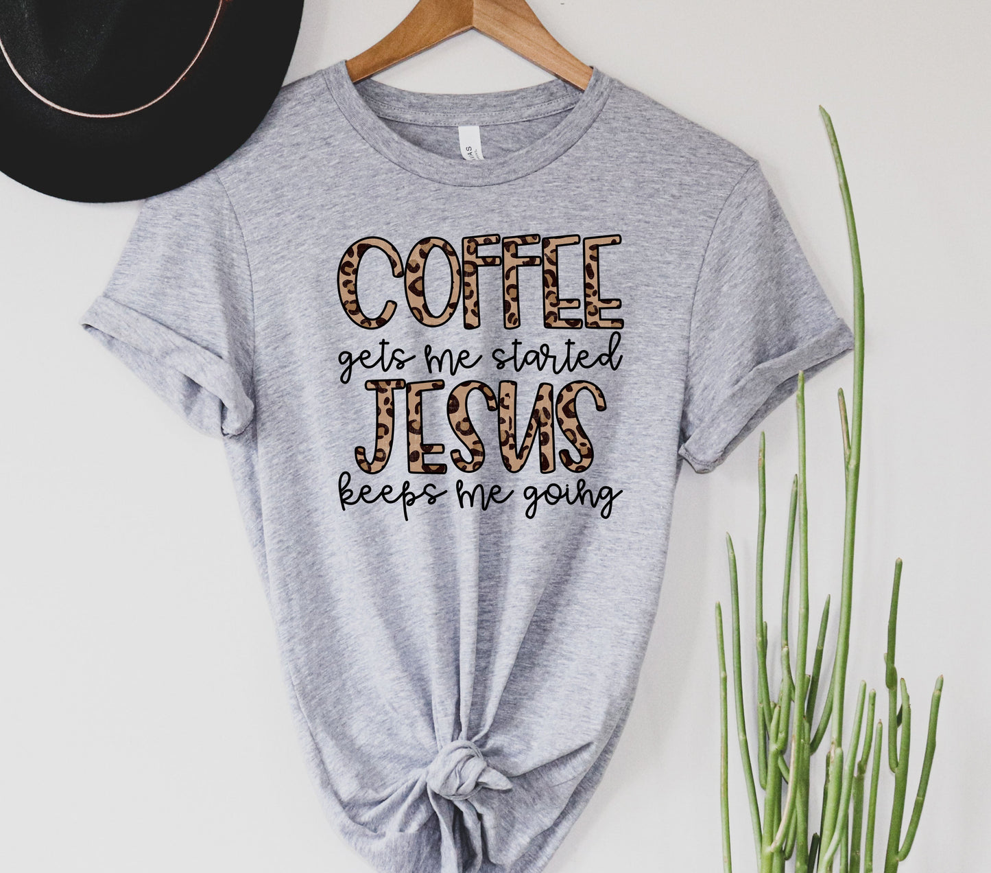 Coffee Gets Me Started Graphic Tee