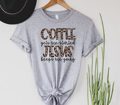 Coffee Gets Me Started Graphic Tee