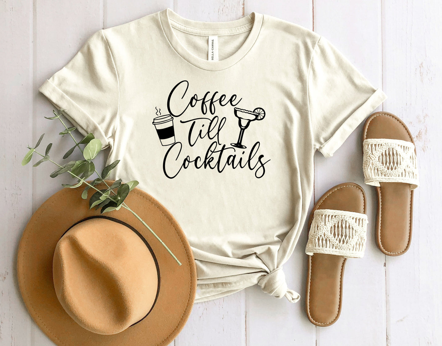 Coffee Till Cocktails Graphic Tee