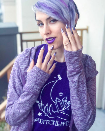 #WitchLife Crystals And Moon Tee - Unisex Shirt