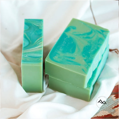 All Natural Cold Process Handmade Bar Soap - Cozy Flannel