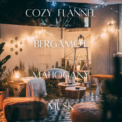 Cozy Flannel - 9 oz Whiskey Glass Candle