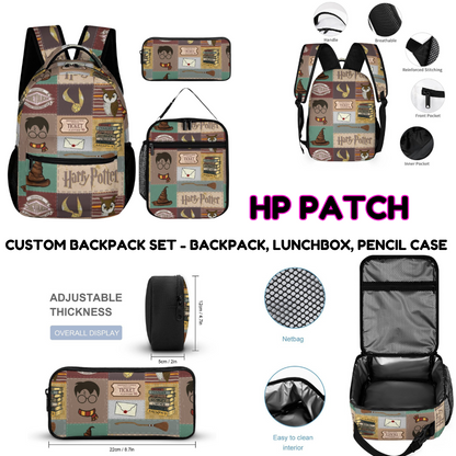 HP PATCH-3 PIECE BACKPACK SET-PREORDER CLOSING 7/3
