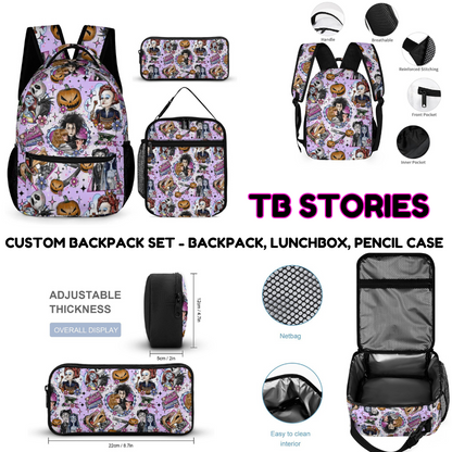 TB STORIES-3 PIECE BACKPACK SET-PREORDER CLOSING 7/3