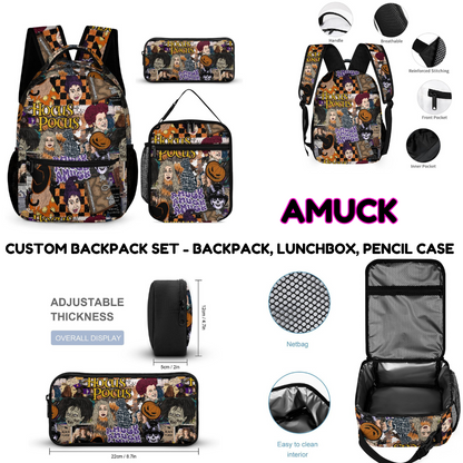 AMUCK-3 PIECE BACKPACK SET-PREORDER CLOSING 7/3