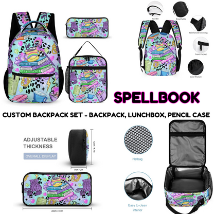SPELLBOOK-3 PIECE BACKPACK SET-PREORDER CLOSING 7/3
