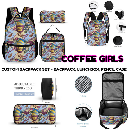 COFFEE GIRLS-3 PIECE BACKPACK SET-PREORDER CLOSING 7/3