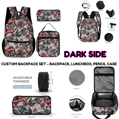 DARK SIDE-3 PIECE BACKPACK SET-PREORDER CLOSING 7/3