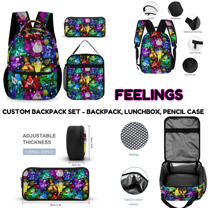 FEELINGS-3 PIECE BACKPACK SET-PREORDER CLOSING 7/3