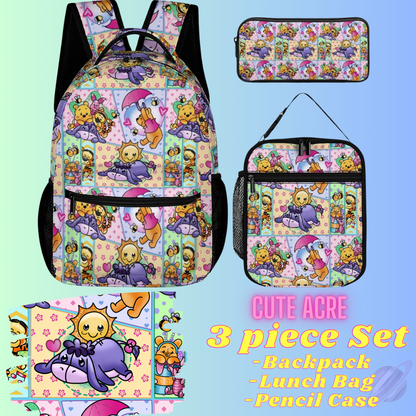 CUTE ACRE-3 PIECE BACKPACK SET-PREORDER CLOSING 7/3