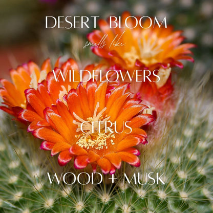 Desert Bloom - 9 oz Whiskey Glass Candle