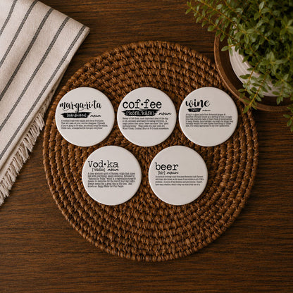 Drink Definition Coasters