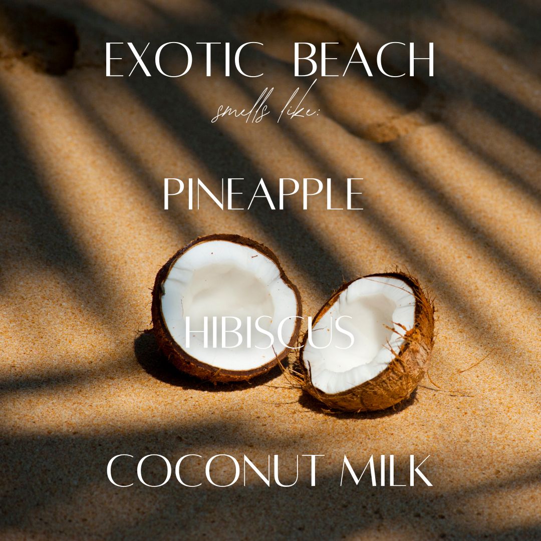 13 oz Mason Jar Soy Candle - Exotic Beach
