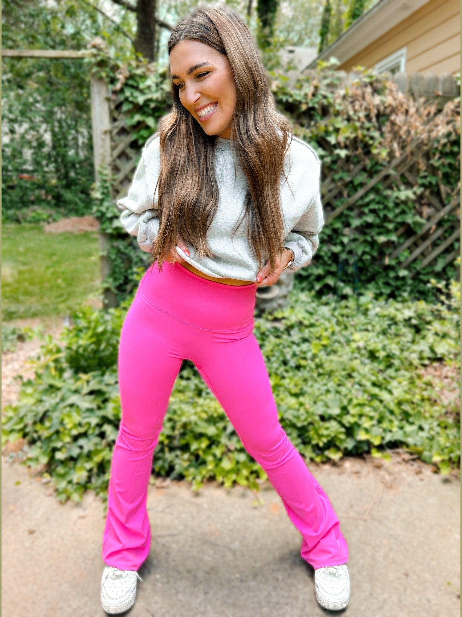 Fallon Flare Bottom Suck & Tuck Leggings - Girl Code Couture