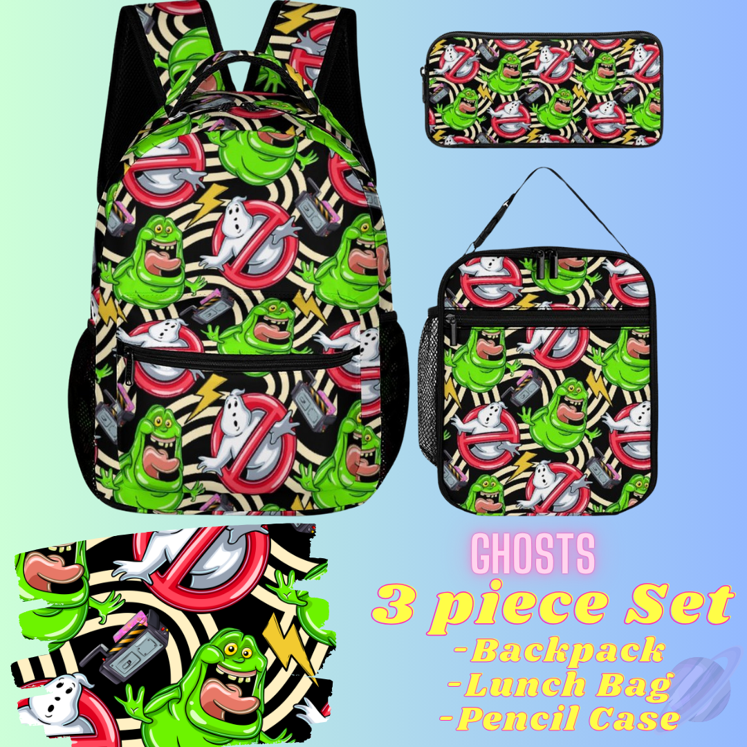 GHOSTS-3 PIECE BACKPACK SET-PREORDER CLOSING 7/3