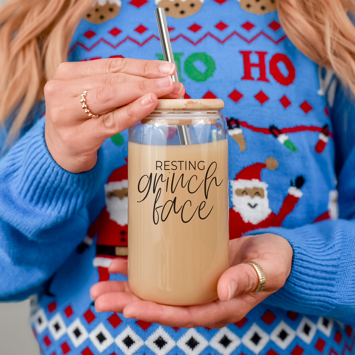 Grinch Face Set 17oz