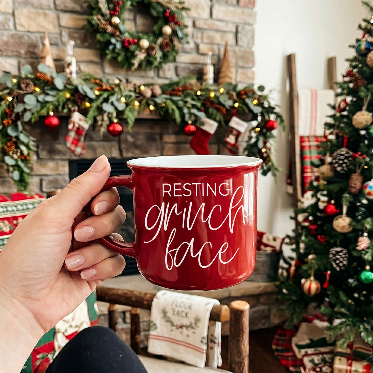 Grinch Face Mug