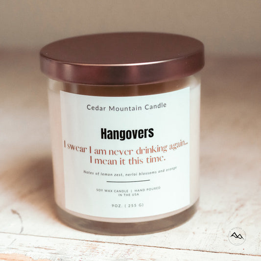 I Swear I am Never Drinking Again. I Mean it This Time. - 9 oz Soy Candle