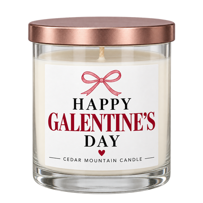 Happy Galentine’s Day – Champagne Apple & Honey | Valentine's Day 9 oz Whiskey Jar Candle