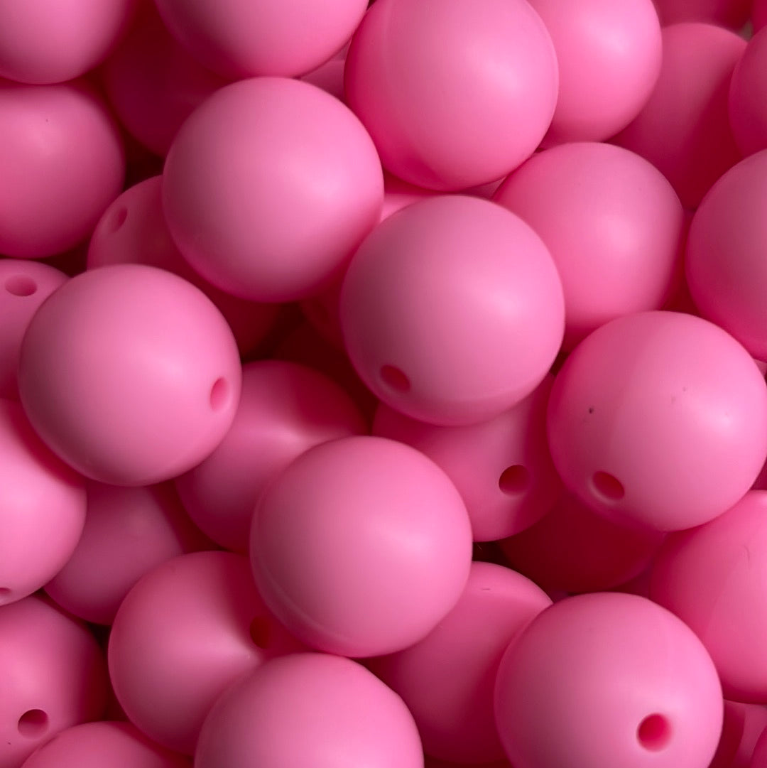 Silicone Bead Cotton Candy Pink S7 A05-03 - 15mm - 10 pack