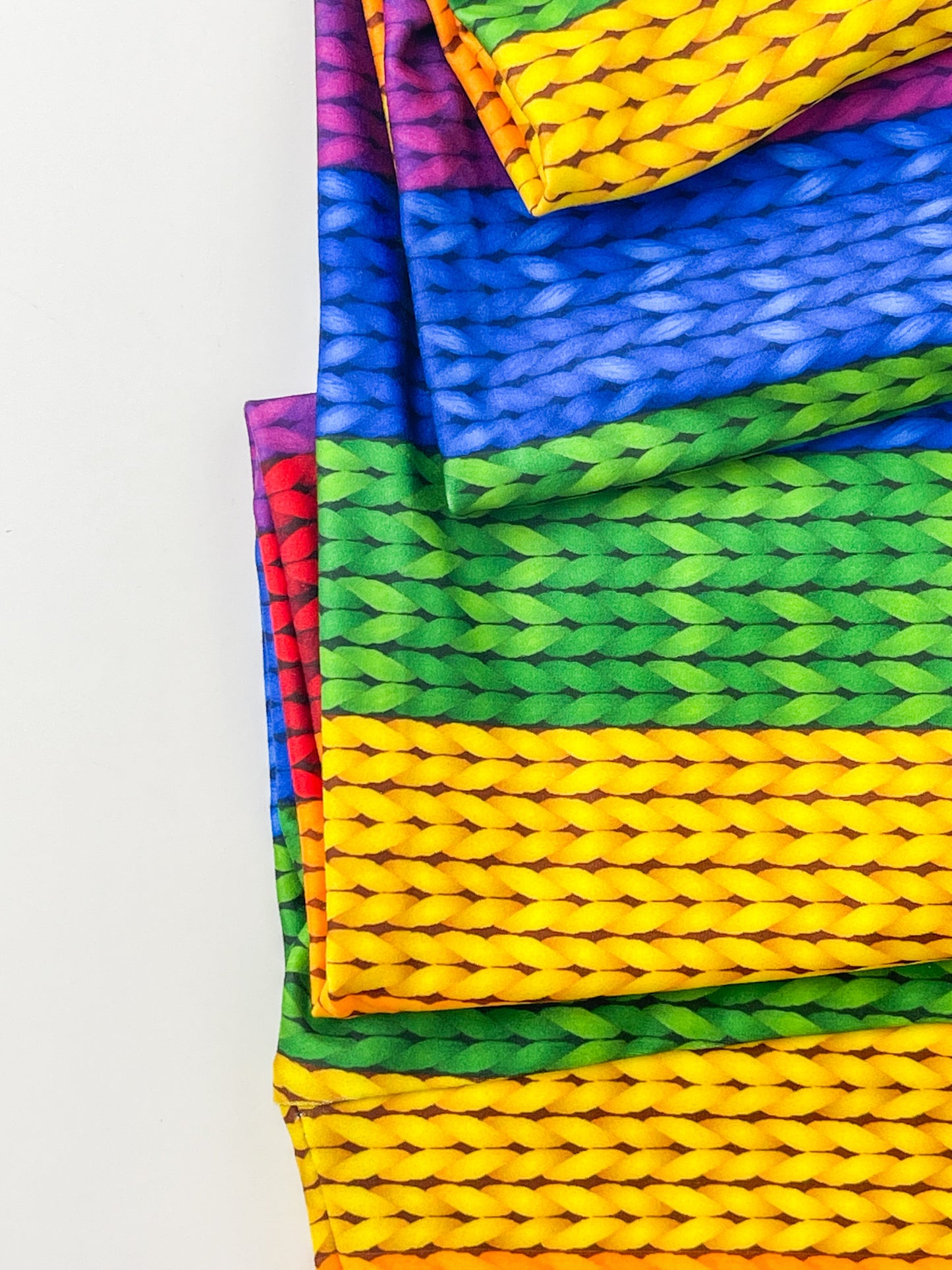 CLEARANCE Rainbow Knit - High-quality Handcrafted Vibrant Leggings