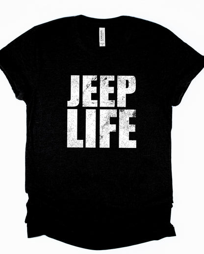 Jeep Life Distressed Graphic Tee