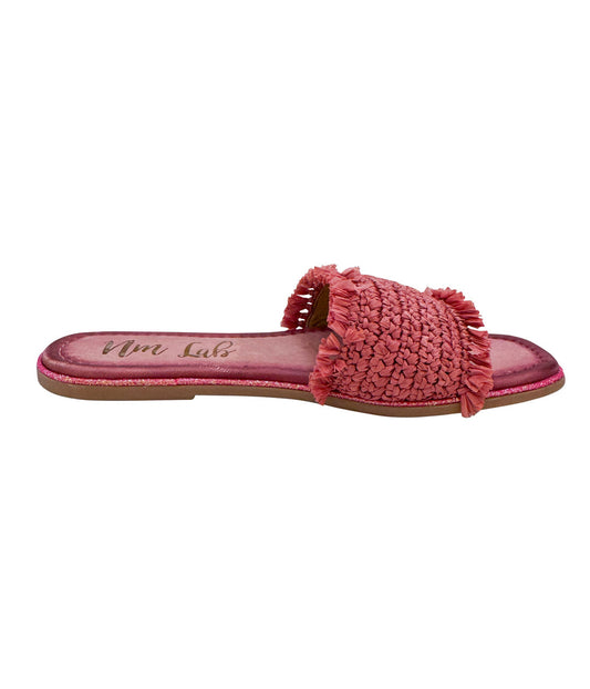 Juana Woven Sandals in Pink
