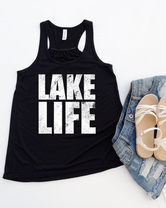 Lake Life Distressed Graphic Tee