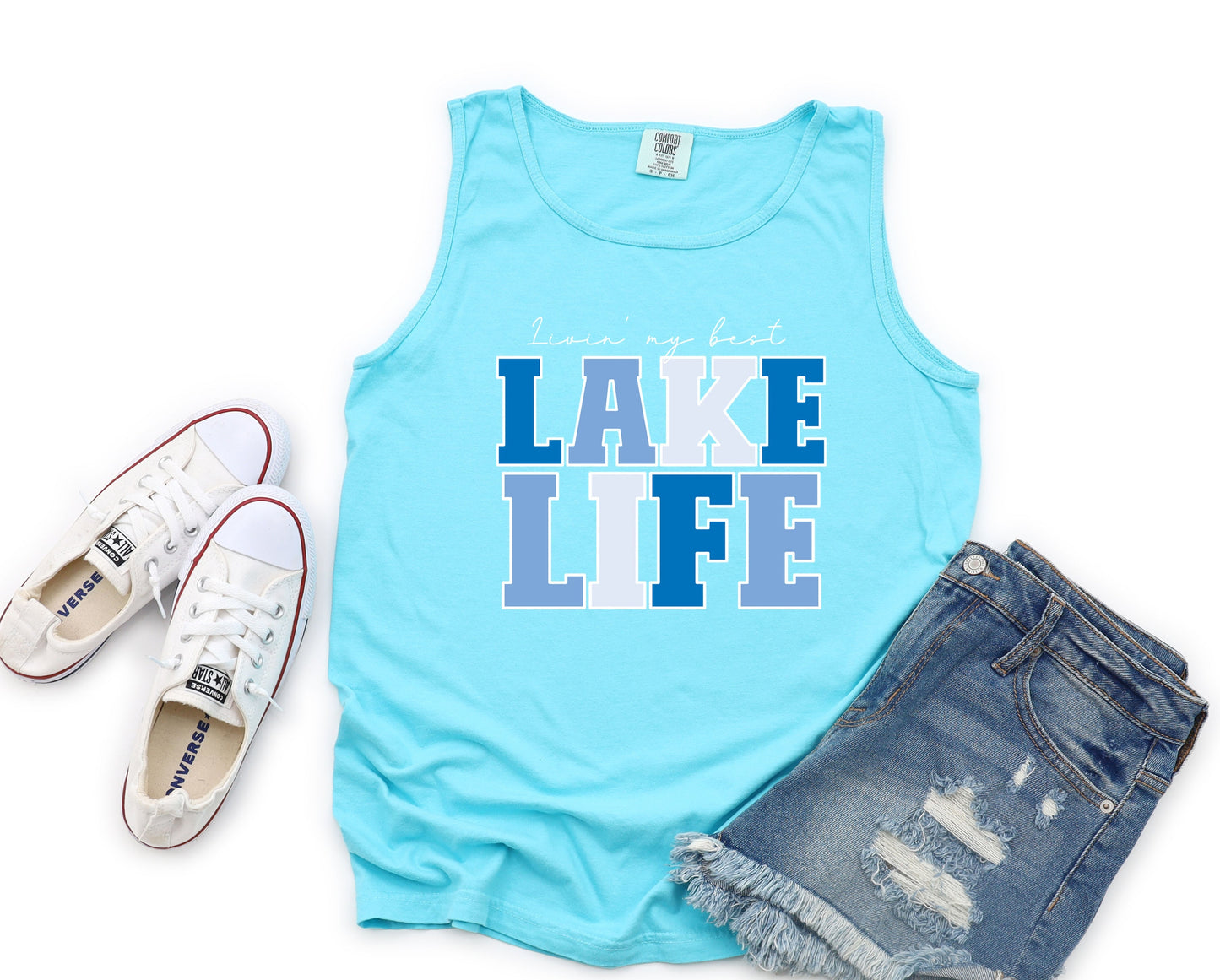 Livin My Best Lake life Graphic Tee