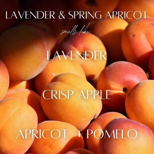 Lavender Spring Apricot - 9 oz Whiskey Glass Candle