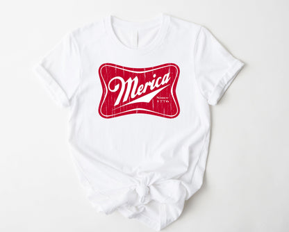 Merica Beer Graphic Tee