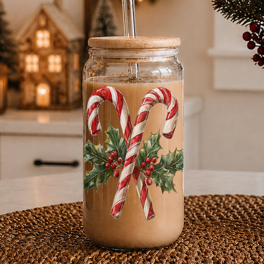 Candy Cane Holly 17oz