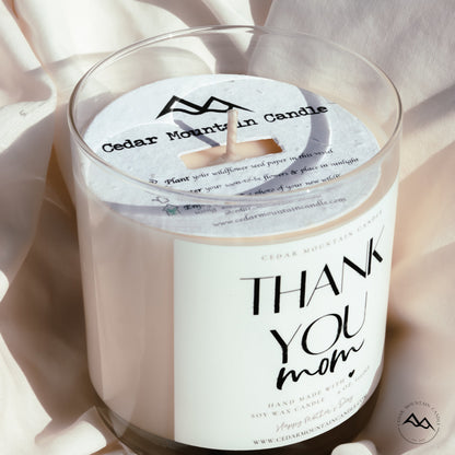 Happy Mother's Day - Mother's Day Soy Candle - 9 oz Glass Jar Candle