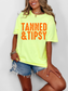 Tanned & Tipsy in Lemon Graphic Tee