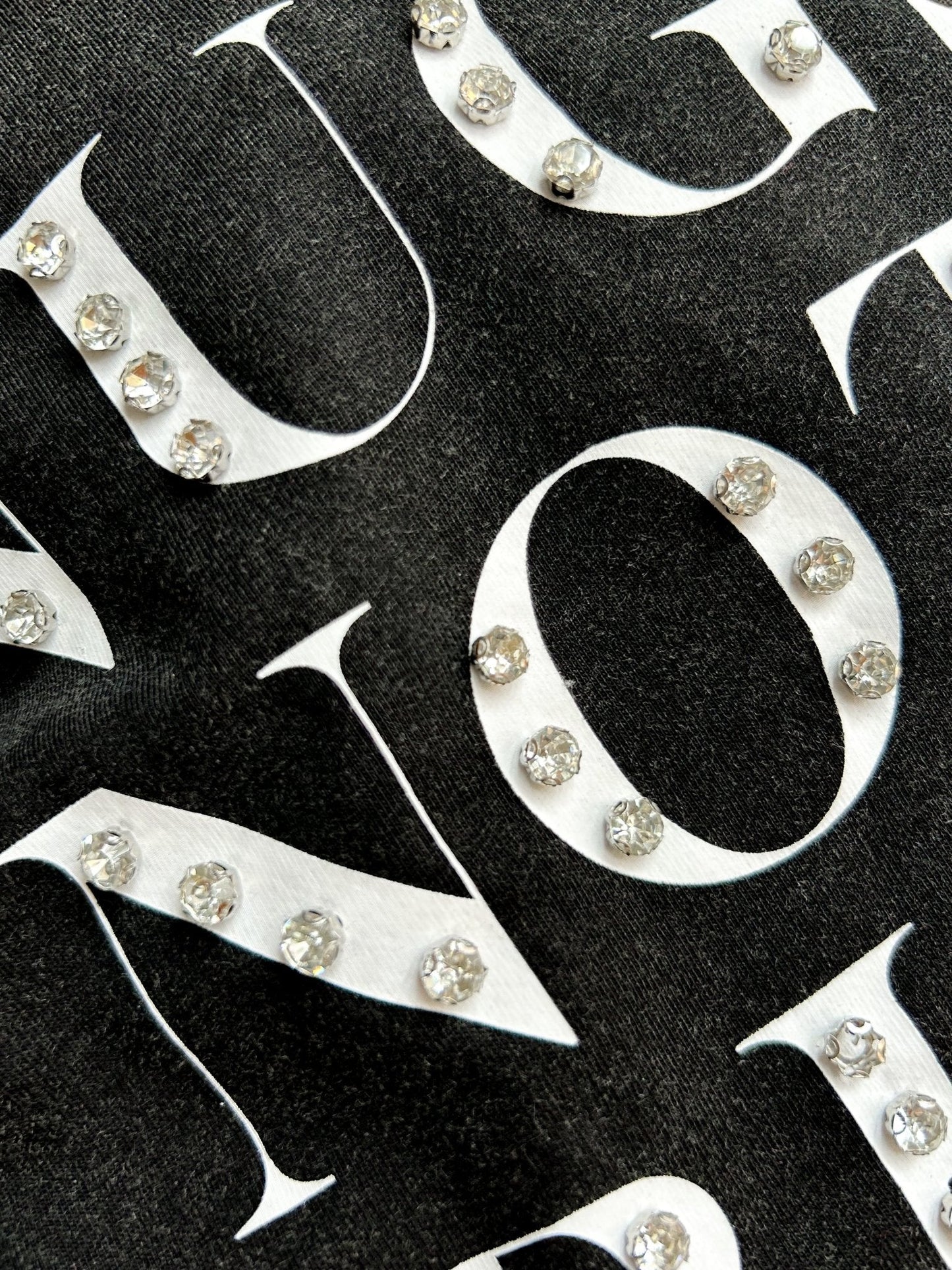 “Nugs Not Drugs” Graphic & Studded Washed Tee - Girl Code Couture