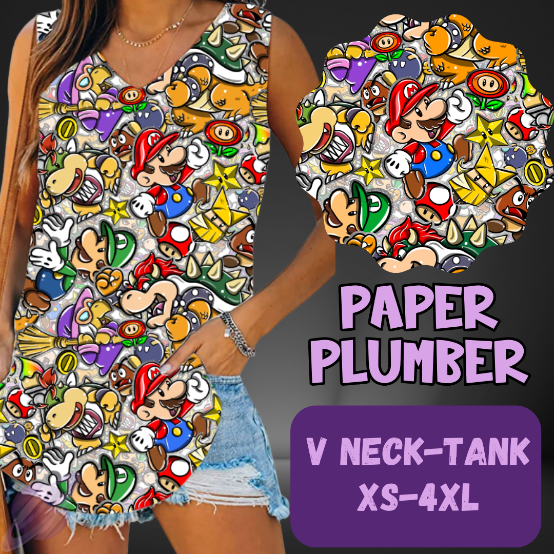 PAPER PLUMBER-PATTERN PANEL OUTFIT RUN-SOFT CLOSE 7/10 HARD CLOSE 7/12