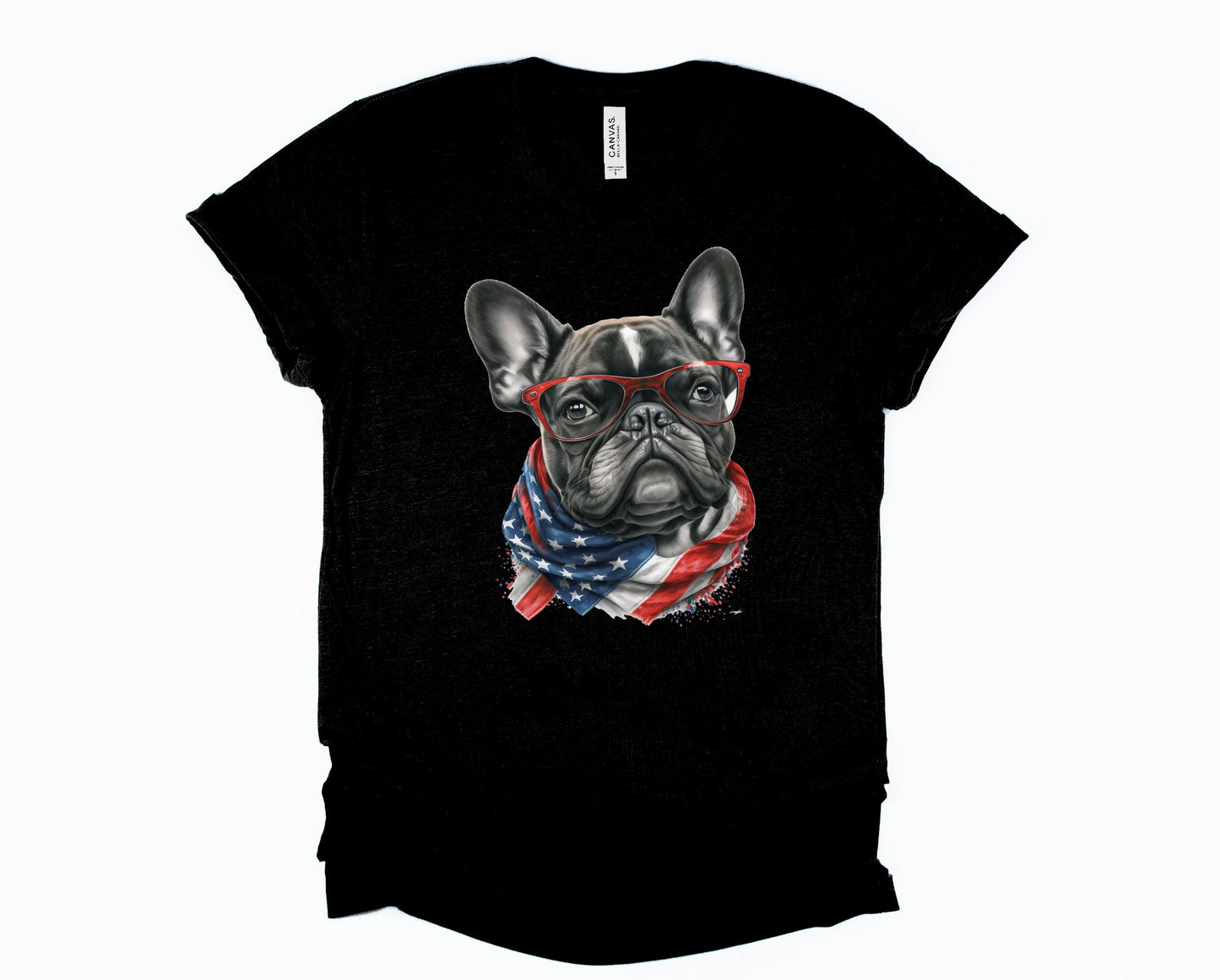 Patriotic Frenchie Graphic Tee