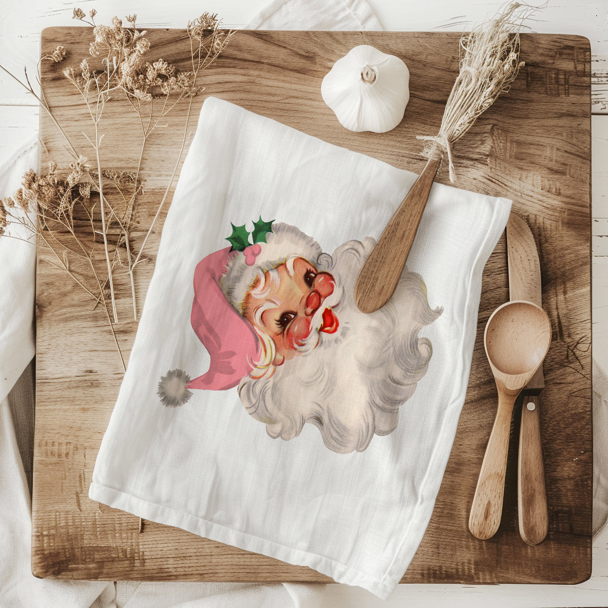 Pink Santa Vintage