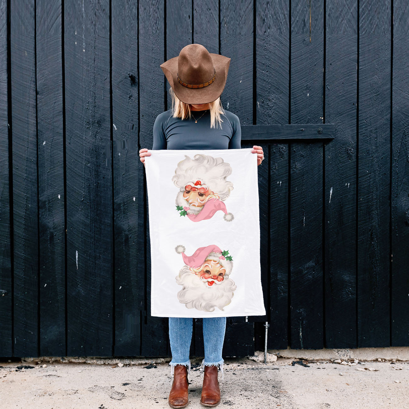 Pink Santa Vintage