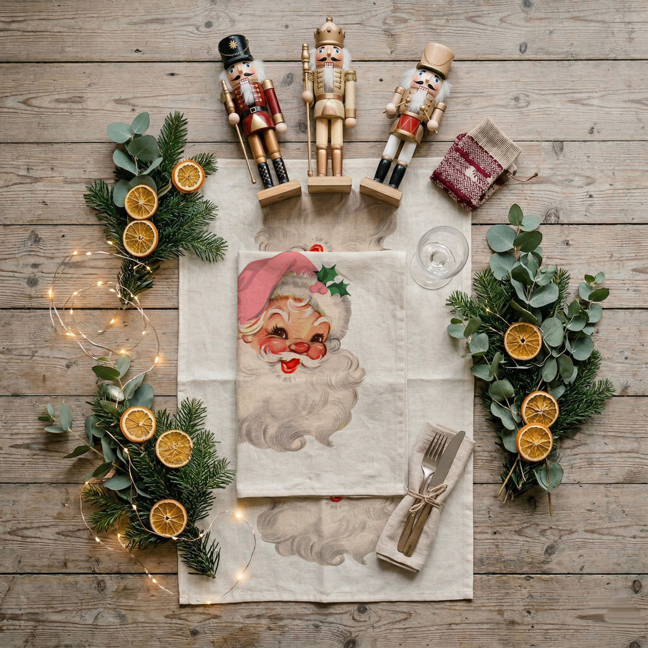 Pink Santa Vintage