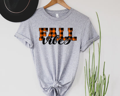 Plaid Fall Vibes Graphic Tee