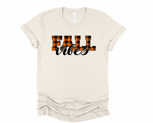 Plaid Fall Vibes Graphic Tee