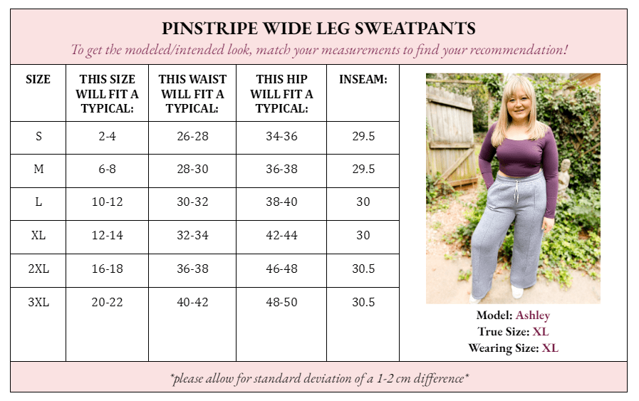 Polly Pinstripe Wide Leg Scuba Sweatpants - Girl Code Couture