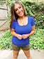 PRE - ORDER Lace Trim Forever Soft Ribbed Tee - ETA 5/31 - Girl Code Couture