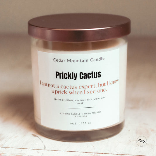 I am Not a Cactus Expert, but I know a Prick when I See One - 9 oz Soy Candle