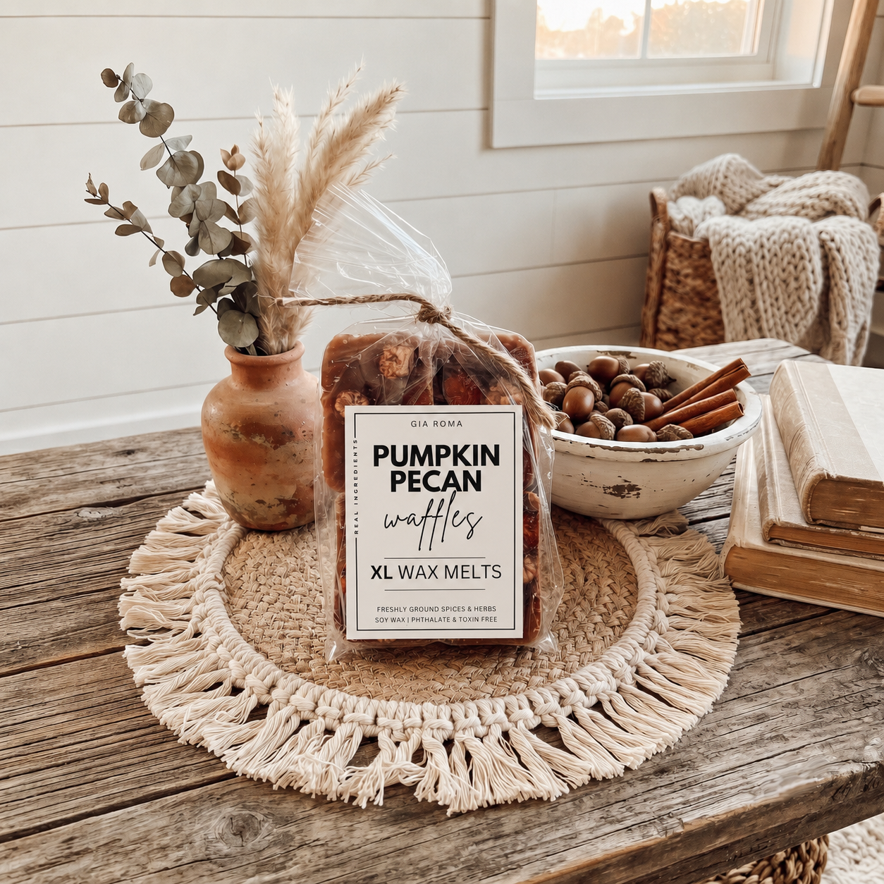 Pumpkin Pecan Waffles XL