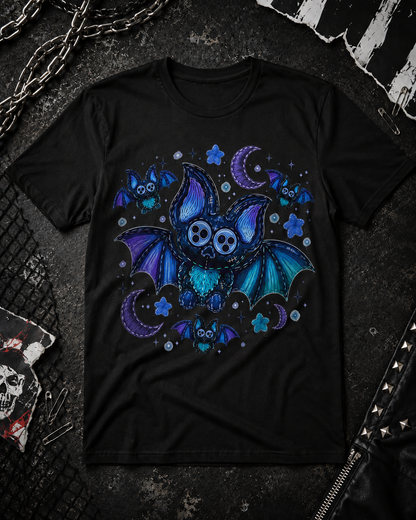 KEEP IT WEIRD-BUTTON BAT TEE