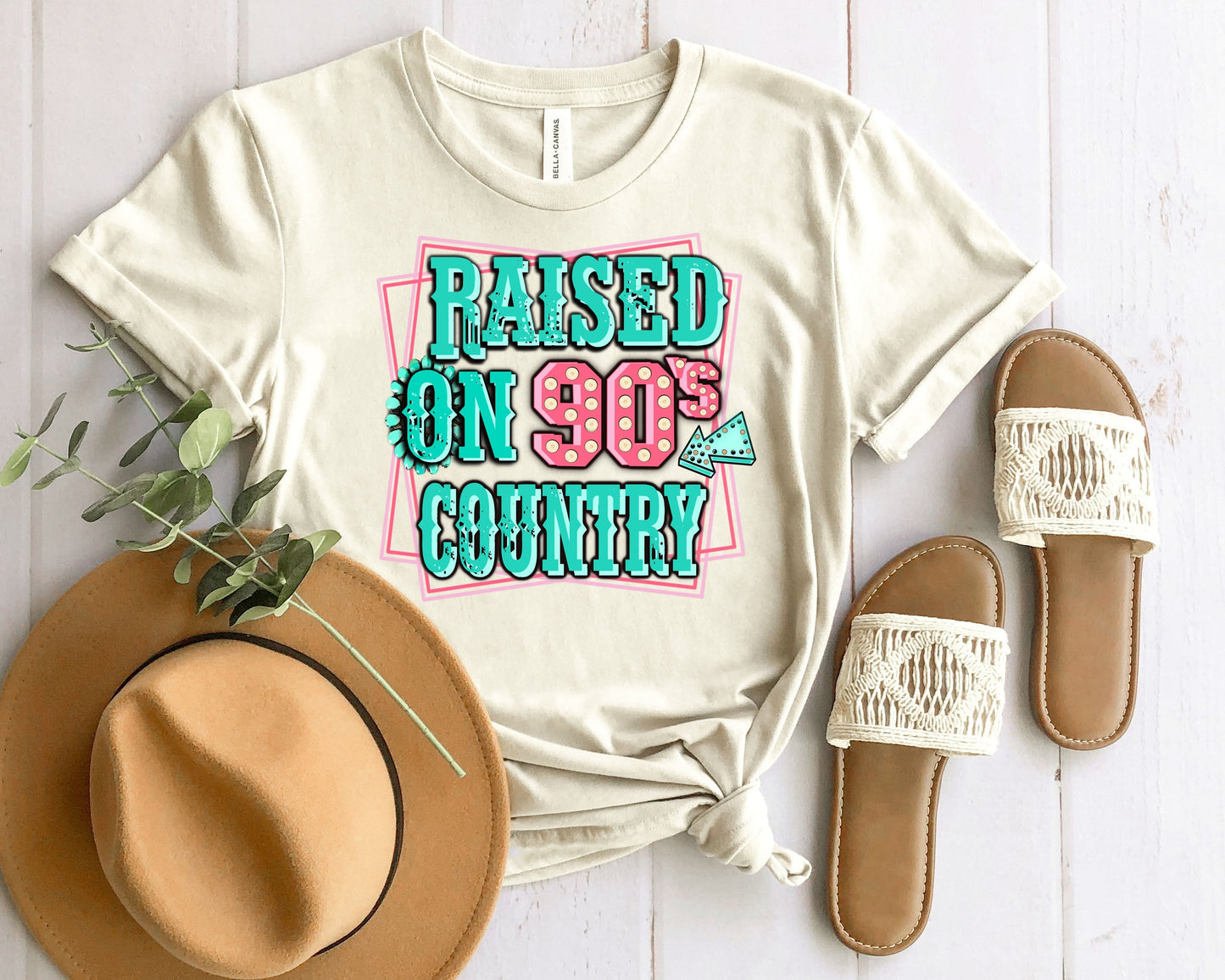 Raised on 90s country Graphic Tee