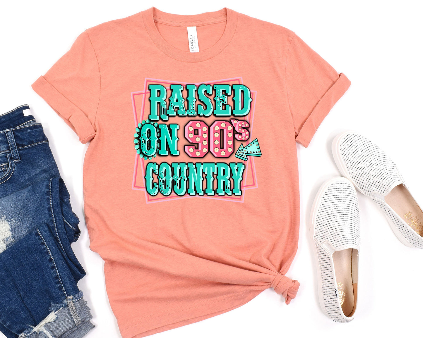 Raised on 90s country Graphic Tee
