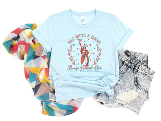 Red White and Boozy Graphic Tee